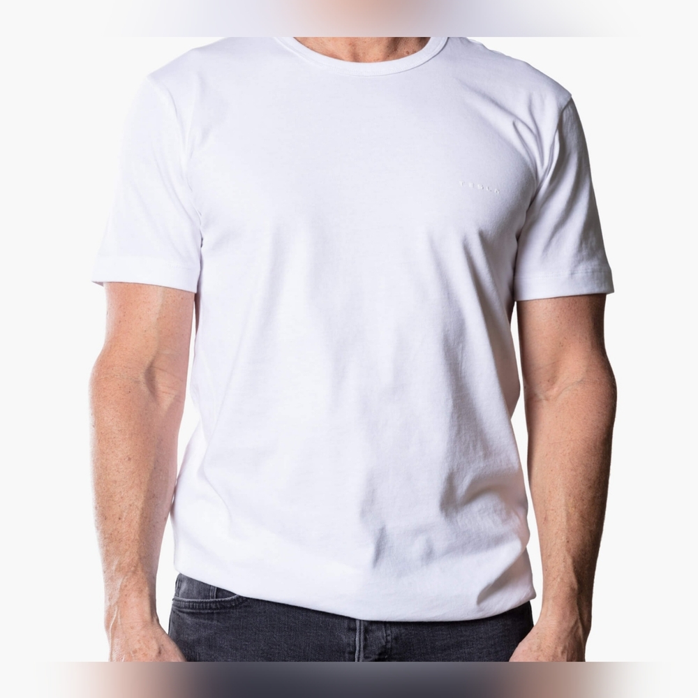 Tesla Workman Tee - White - XXL.